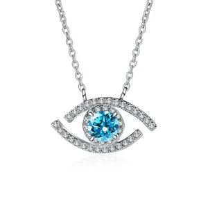 Evil Eye Pendant Zirconia Blue Eye