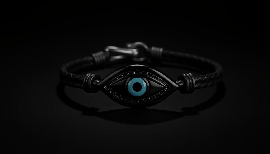 black evil eye bracelet