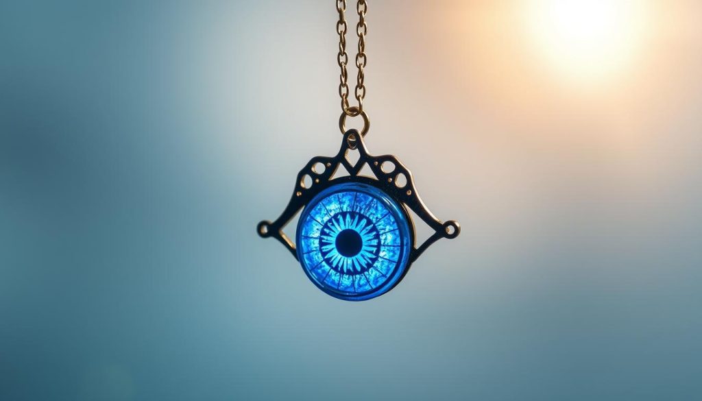 blue evil eye necklace