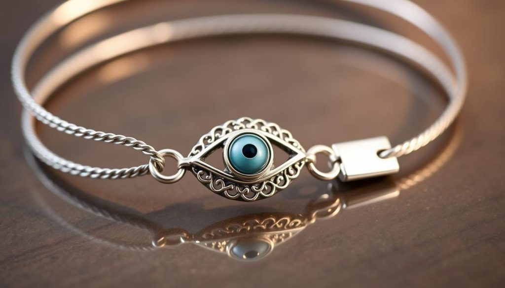 sterling silver evil eye bracelet