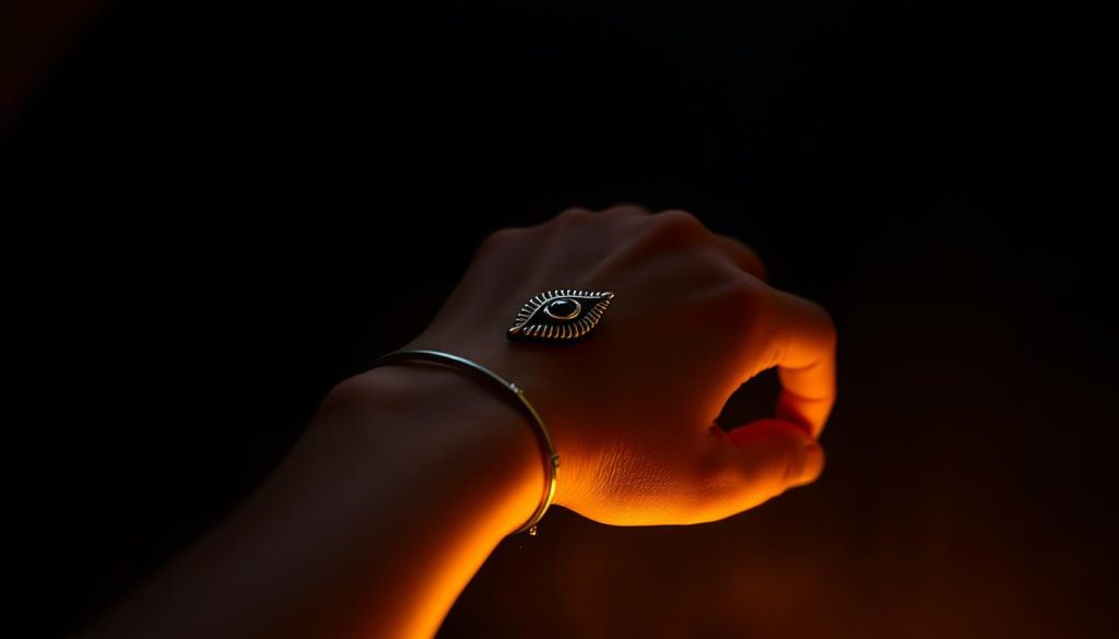 which hand to wear evil eye bracelet for female